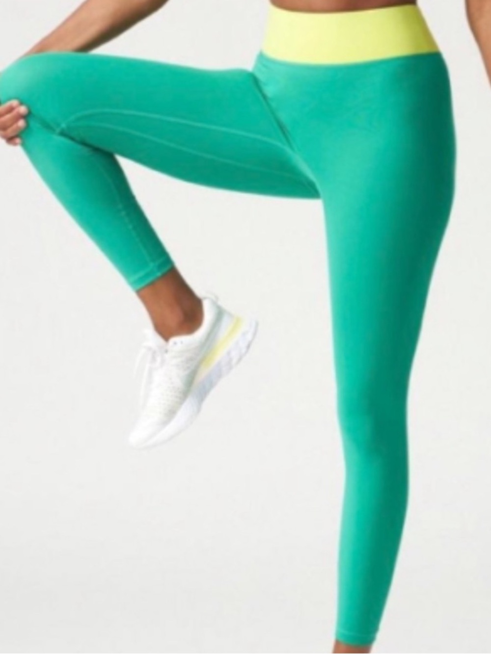 All Access High-Rise Leggings NWOT Green Yellow Neon Activewear Y2K Colorful M